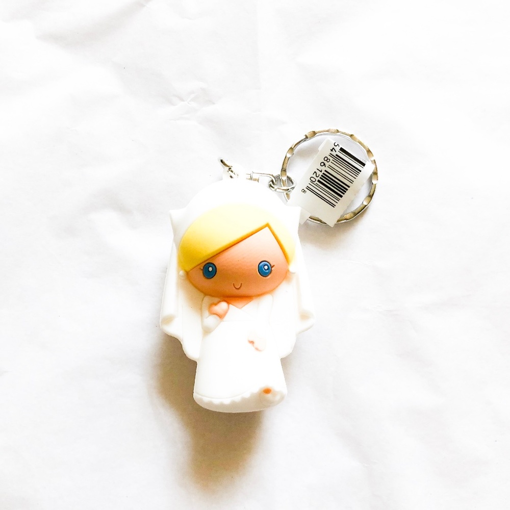 Monogram Disney Wedding Cinderella Keychain
